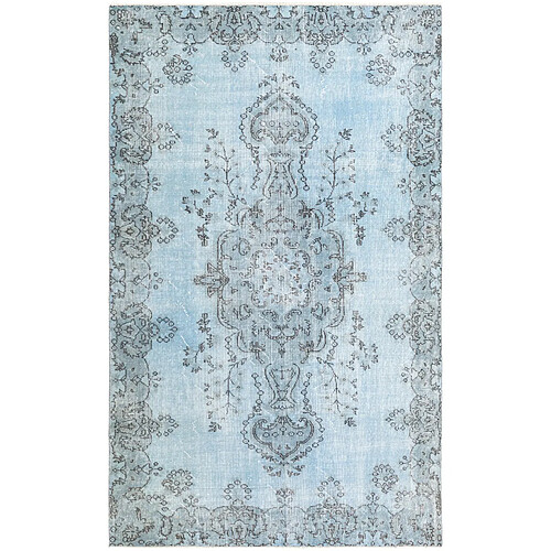 Vidal Tapis de laine 274x170 Bleu Ultra Vintage