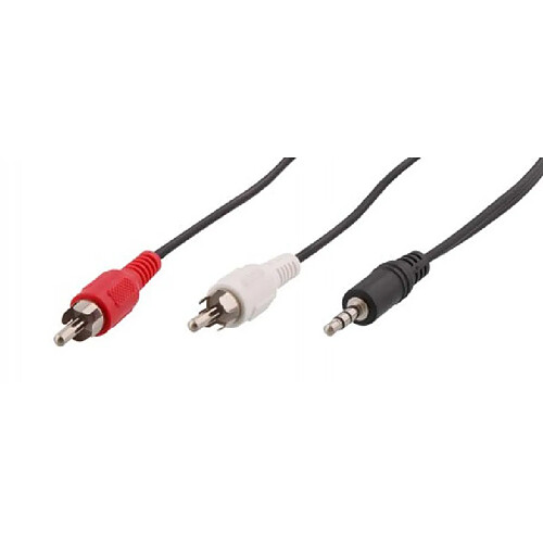 T'Nb TNB JACKRCA3 - Câble jack stéréo 3.5 M/2 RCA M 3m - noir