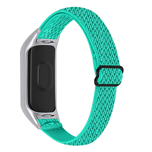 Bracelet en nylon tressée élastique réglable menthe verte pour votre Xiaomi Mi Band 4/3