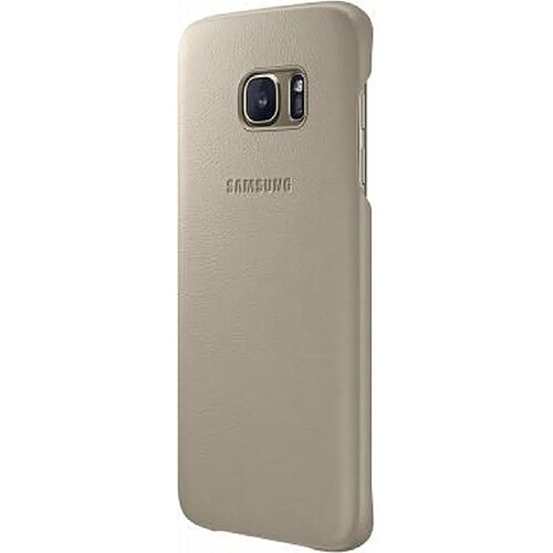 Samsung Coque Rigide en Cuir Samsung EF-VLU pour Galaxy S7 Edge Beige