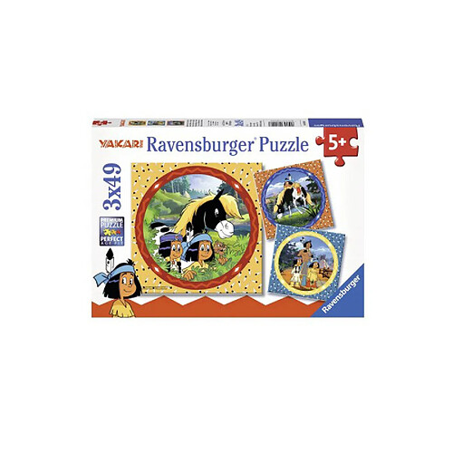 Ravensburger Puzzle 3 x 49 pièces : Yakari