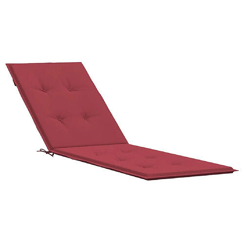 Maison Chic Coussin Confort | pouf | Coussin de chaise de terrasse rouge bordeaux (75+105)x50x3 cm -GKD94601