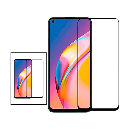 PHONECARE Kit 2 Film de Verre Trempé Curved pour Oppo Reno6 Pro+ 5G