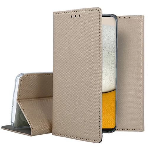 Htdmobiles Housse pour Samsung Galaxy A54 5G - etui coque pochette portefeuille + film ecran - OR MAGNET