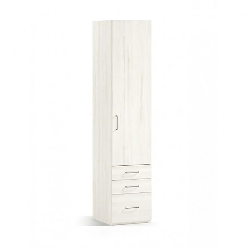 Inside 75 Armoire 1 porte droite 2 tiroirs 1 caisson 62,3 x 57,5 x 220 cm