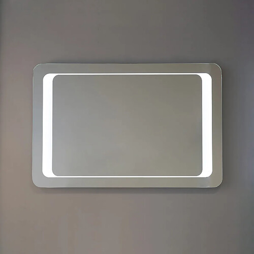 Kiamami Valentina MIROIR AVEC SABLAGE FRONTAL RÉTRO-ÉCLAIRÉ AVEC LED 90X60 CM