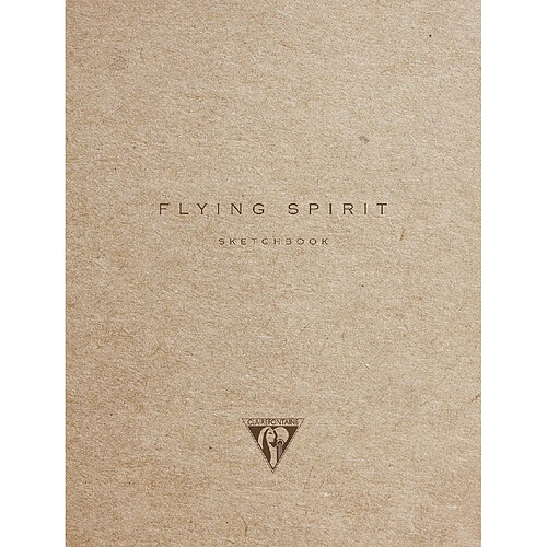 Clairefontaine 930023C Flying Spirit Carnet cousu avec couverture Kraft A6 10,5 x 14,8 cm 100 pages de couleur Ivoire