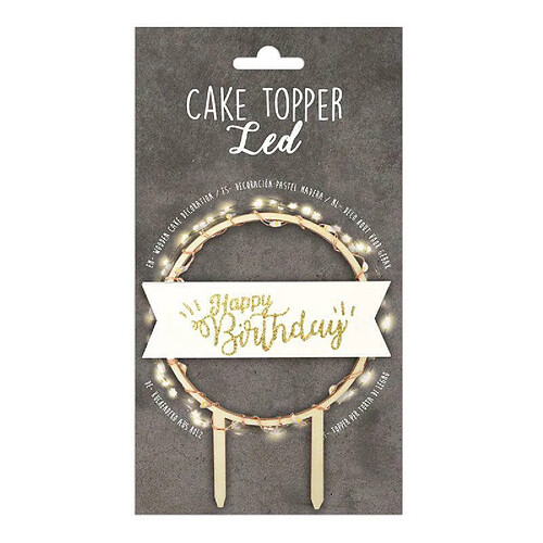 Scrapcooking Cake topper LED - Happy Birthday