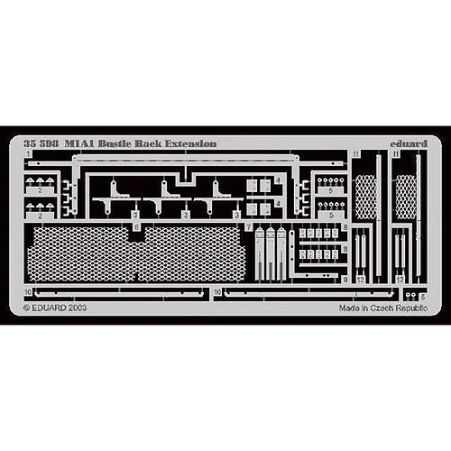 M1A1 Zahnstange Verlängerung Fotoätzsatz- 1:35e - Eduard Accessories