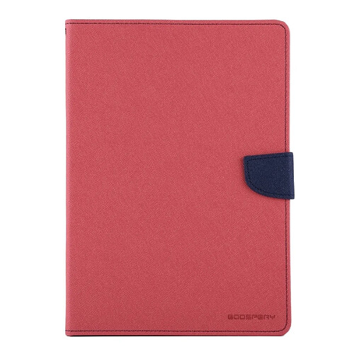 Wewoo Housse Étui Magenta pour iPad Air 2 - Etui en cuir texturé croisé avec fente FANCY DIARY carte et porte-monnaie