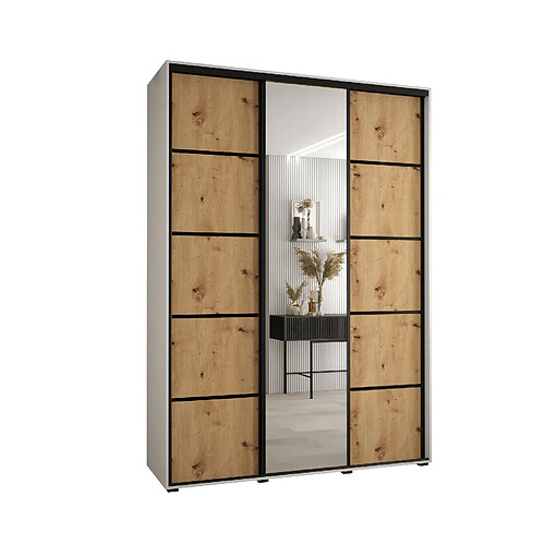 Abiks Meble Armoire DAVOS 5 À Portes Coulissantes 235,2/180/45 3 Portes