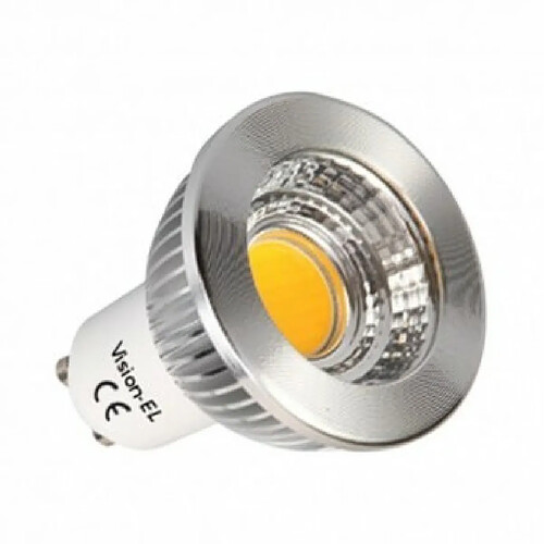 Vision-El Spot LED 6W GU 10 COB Blanc chaud