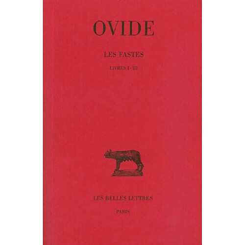 Les fastes. Vol. 1. Livres I-III · Occasion