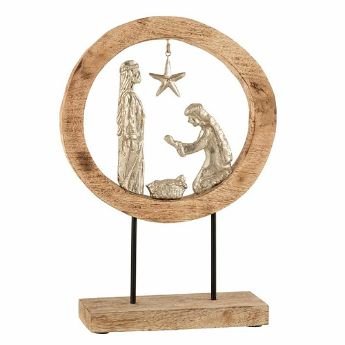 Paris Prix Cercle sur Pied Crèche de Noël 44cm Naturel