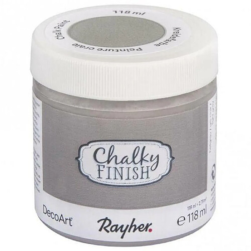 Rayher Peinture-craie Chalky Finish 118 ml - Gris clair