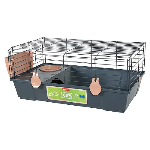 ZOLUX Cage pour cochon d'inde en plastique recyclé Ehop rose.