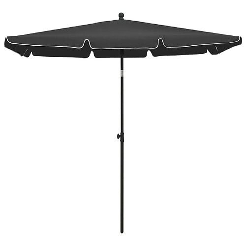 Maison Chic Parasol Jardin | Parasol de jardin avec mat 210x140 cm Anthracite - GKD26025