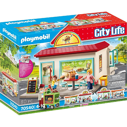 Playmobil® PLAYMOBIL 70540 - City Life - Mon magasin de burgers