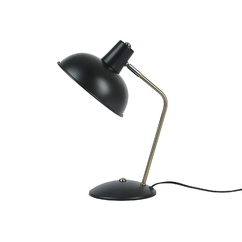 LEITMOTIV Lampe à poser design vintage Hood - H. 37,5 cm - Noir