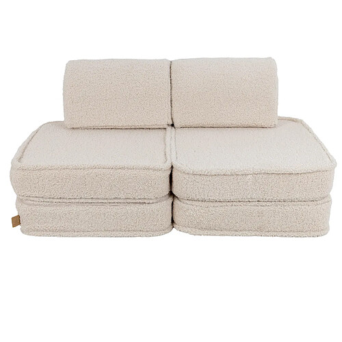 MeowBaby Pocket Sofa Basic, 120x25x60cm, Bearly, Créme