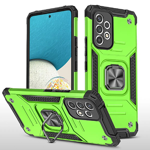 Coque en TPU antichoc avec béquille vert pour votre Samsung Galaxy A53 5G