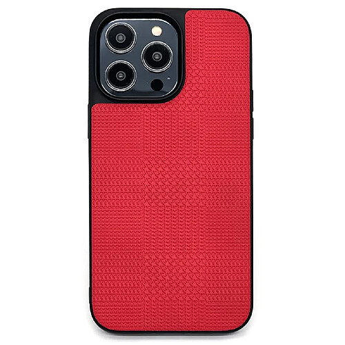 Coque en TPU + PU VILI anti-chocs pour votre iPhone 14 Pro - rouge