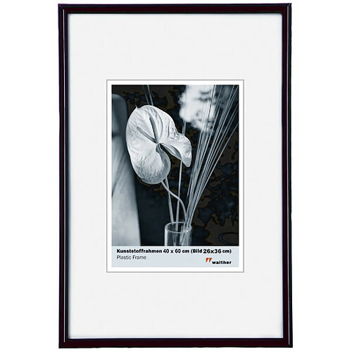 Ac-Deco Cadre photo en plastique - Walther Galeria - 40 x 60 cm - Noir