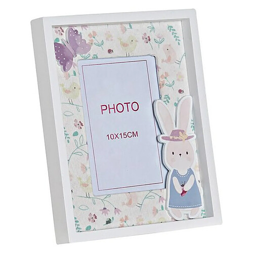 Cadre photo DKD Home Decor Verre Bois MDF (10 x 15 cm)