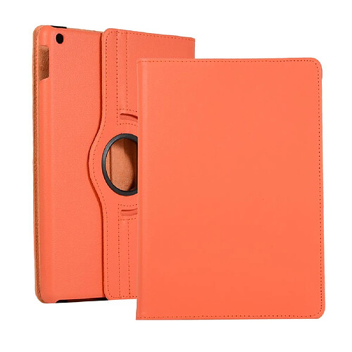 Etui en PU litchi avec support orange pour votre Apple iPad 10.2 (2019)