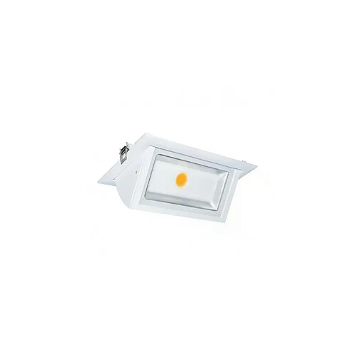 Miidex Spot LED Rectangulaire Inclinable avec Alimentation Electronique 40W 4000°K