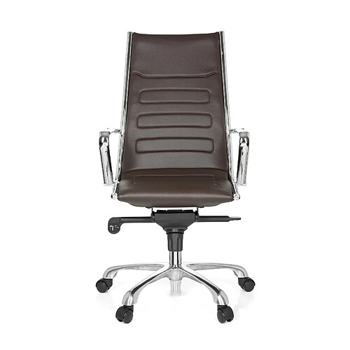 Fauteuil de direction PARIBA III simili-cuir marron hjh OFFICE