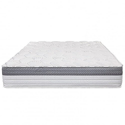 LUXURY LITERIE Matelas GoldVisco (26cm), mousse haute densité, indépendance du couchage, ergonomique, haute adaptabilité, face été/hiver, 160x200cm