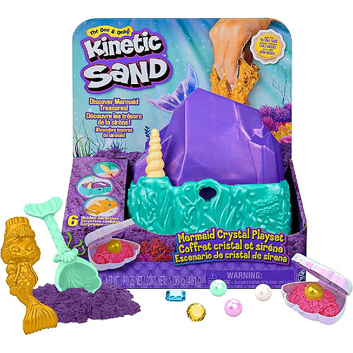 Spin Master Kinetic Sand Coffret Cristal et Sirènes