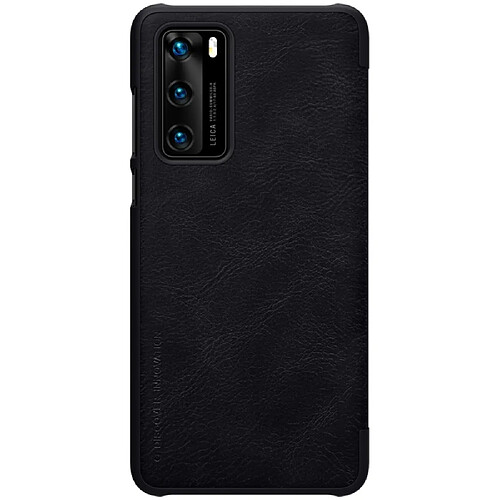 Nillkin Etui en PU retourner avec porte-carte noir pour votre Huawei P40