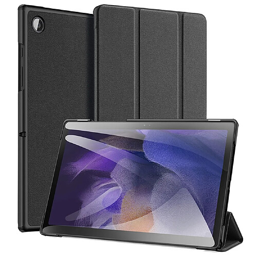 Etui en PU + TPU DUX DUCIS antichoc, fonction d'éveil/veille automatique avec support tri-pliure noir pour votre Samsung Tab A8 2021