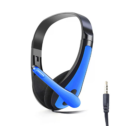 Casque d'écoute filaire 3.5mm, casque de jeu pour PC, avec micro, réduction du bruit, écouteurs stéréo, pour ordinateur portable