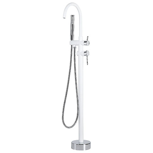 Beliani Robinet de baignoire TUGELA Blanc-Argent