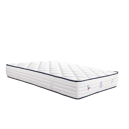 LUXURY LITERIE Matelas Patriote, 27cm, Ressorts Ensachés, mousse haute densité , Indépendance du Couchage, Soutien ferme + Oreiller + Couette, 90x190cm