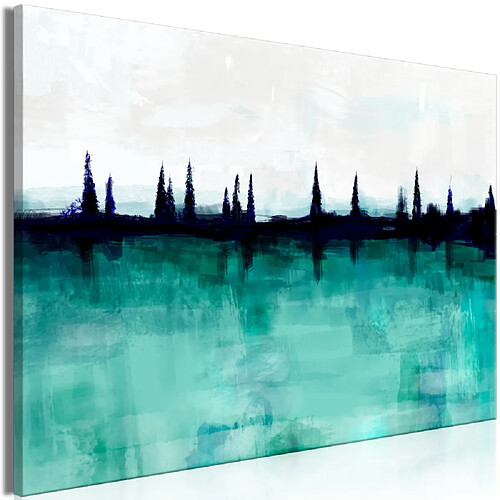 Jardindeco Tableau - Mountain Lake (1 Part) Wide 120 x 80 cm