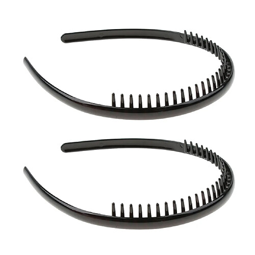 2pcs Serre-tête Homme Femme en Zigzag Headband Women Men Hair Accessory