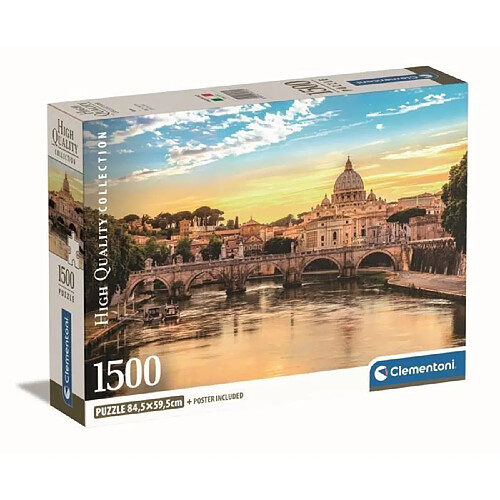 Clementoni - 1500p Rome - 59,2 x 84,3 cm - Avec poster