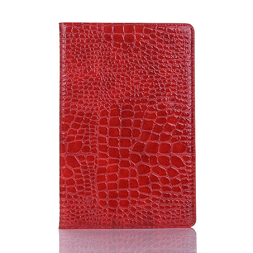 Etui en PU peau de crocodile rouge avec support pour votre Samsung Galaxy Tab S5e SM-T720