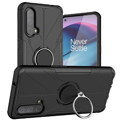 Coque en TPU 2-en-1, anti-chutte avec béquille pour votre OnePlus Nord CE 5G - noir