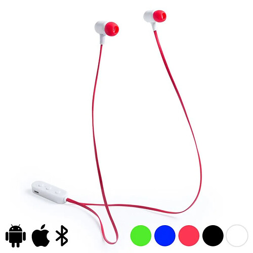 Totalcadeau Casque audio bouton à connectivité Bluetooth rechargeable - Ecouteur Couleur - Rouge pas cher