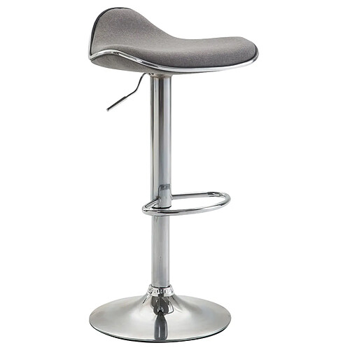 Non Tabouret de bar Shanghai tissu chrome