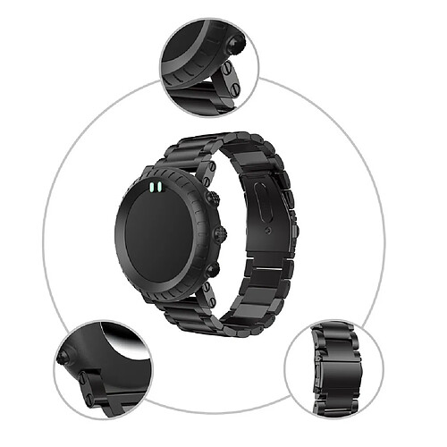 Bracelet en métal noir pour votre Suunto Core