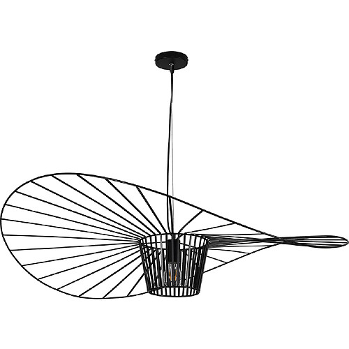 ICONIK INTERIOR Lampe de Plafond - Lampe Suspendue Design Pamela - 100cm - Vertical Noir