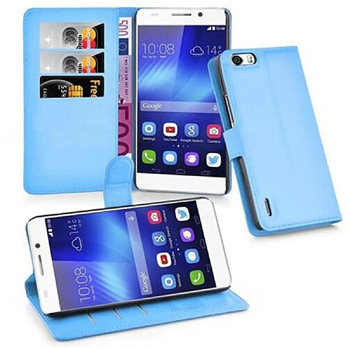 Cadorabo Coque Honor 6 PLUS Etui en Bleu