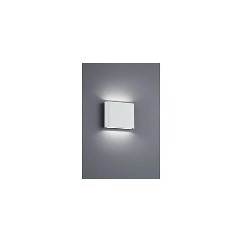 Applique Murale Extérieure Moderne 11cm 2 Lumières Haut Bas Blanc Mat 3000K IP54