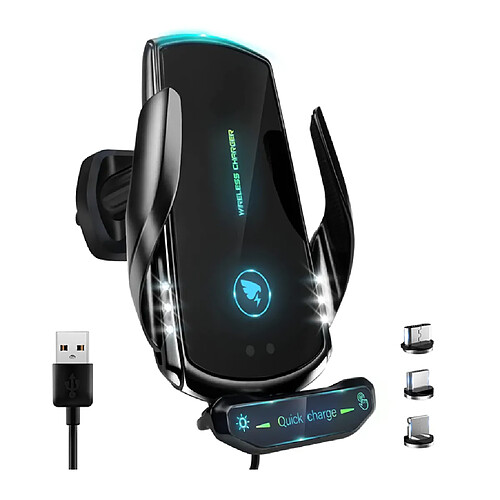 Chrono Chargeur Voiture Sans Fil QI 15W